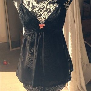 Adore Me Women's Black pj set camisole & boyshort